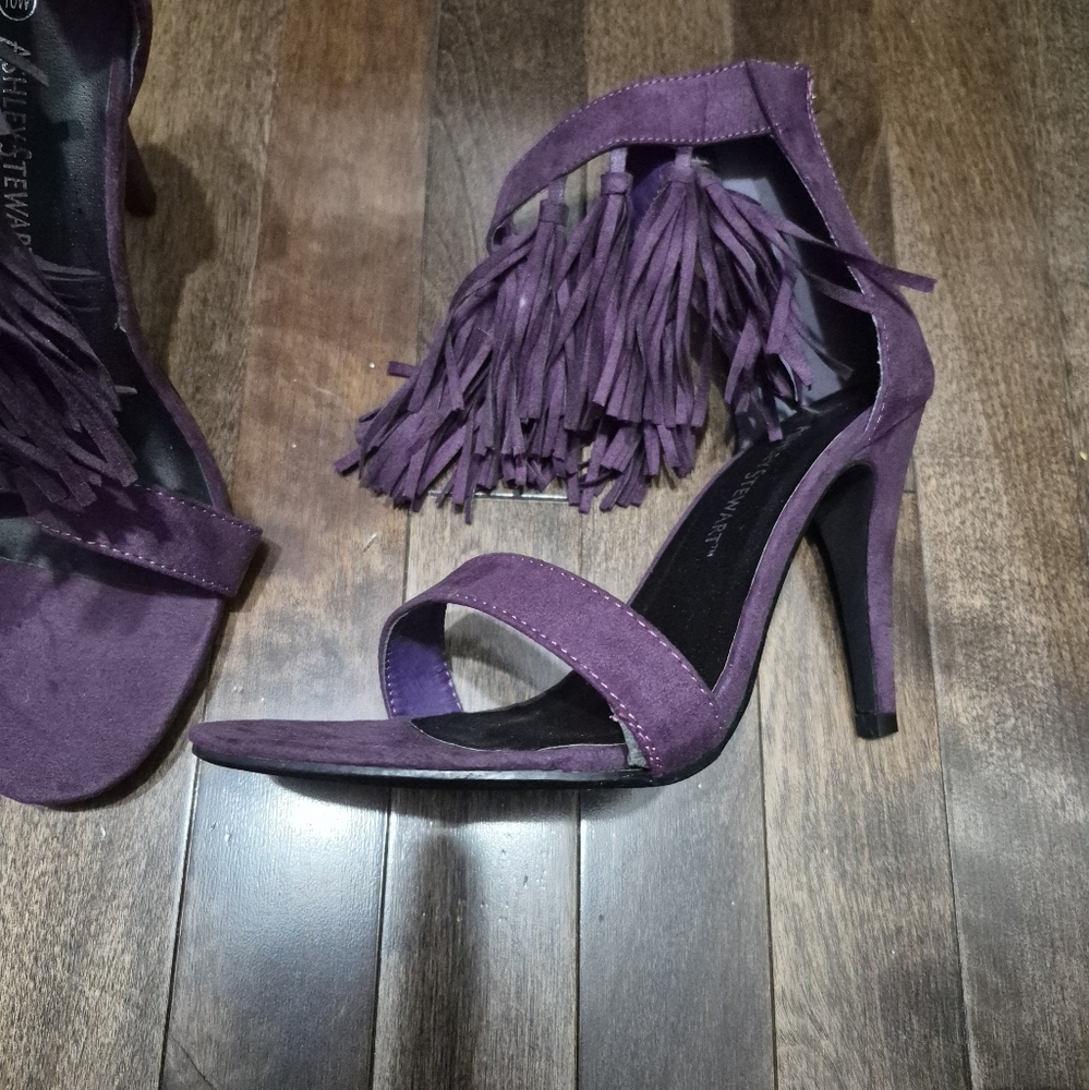 Purple Suede Women's Heels